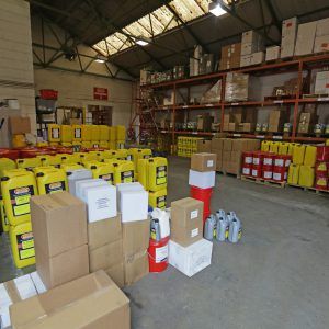 Pennine Lubricants products ready for delivery